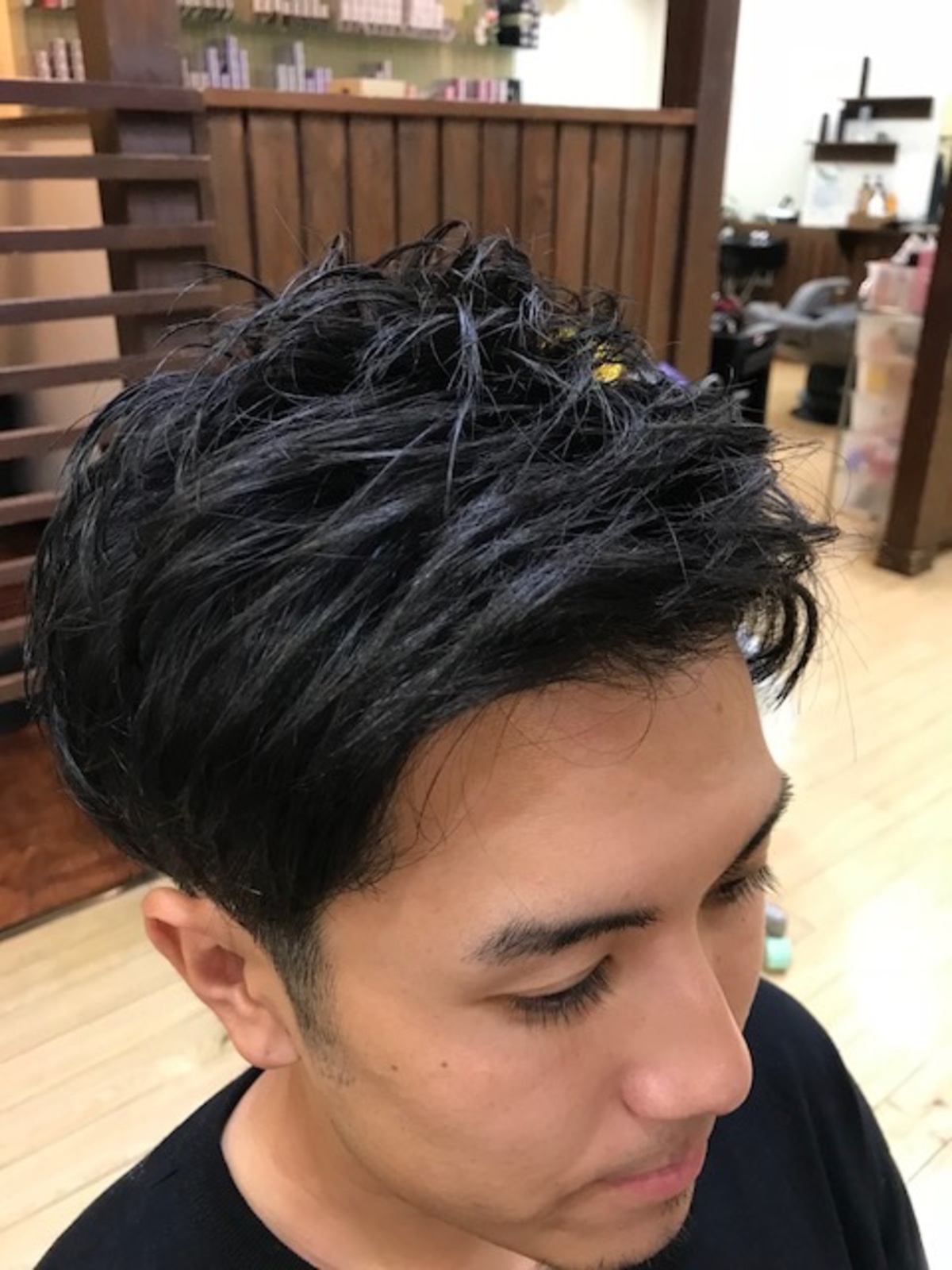 ツーブロ アップバング 茨城県古河市にある美容室 Hair Make Ao 髪と頭皮のトリートメント